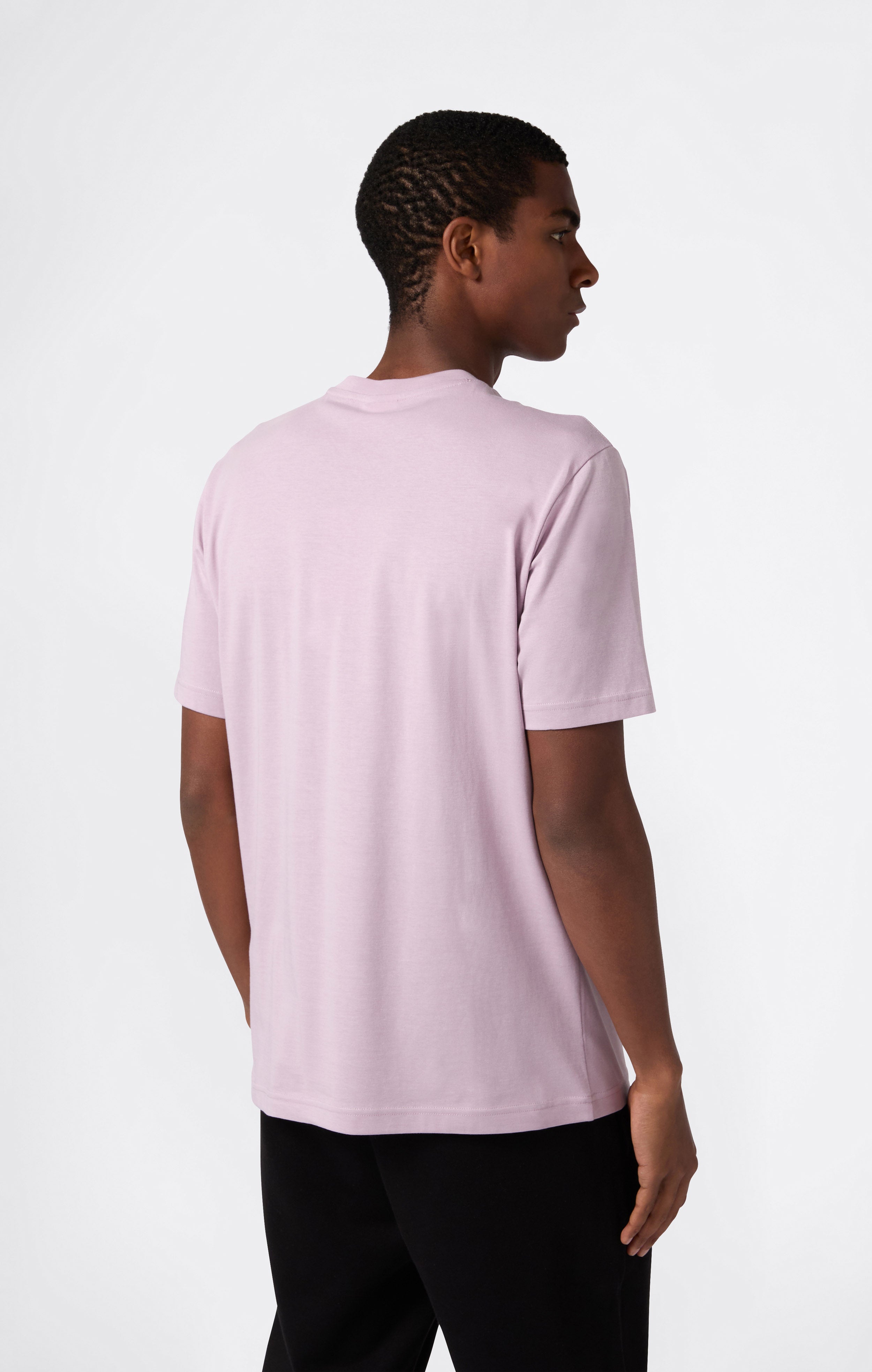 Herren T-Shirt Mit Kleinem Gesticktem Logo Icons