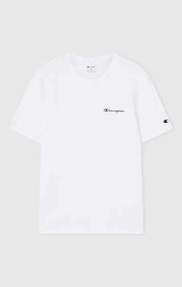 Men’s T-Shirt with Small Embroidered Logo Icons
