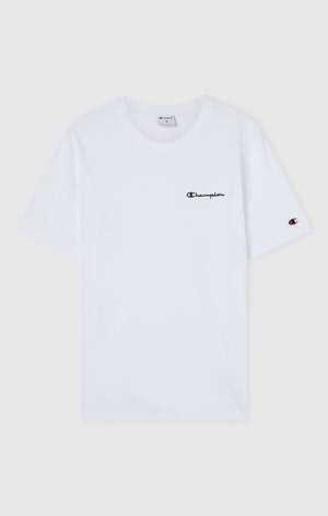 Men’s T-Shirt with Small Embroidered Logo Icons