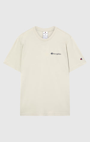 Men’s T-Shirt with Small Embroidered Logo Icons