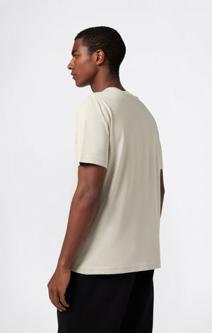 Men’s T-Shirt with Small Embroidered Logo Icons