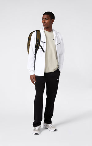 Men’s T-Shirt with Small Embroidered Logo Icons
