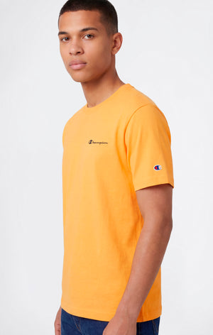 Men’s T-Shirt with Small Embroidered Logo Icons