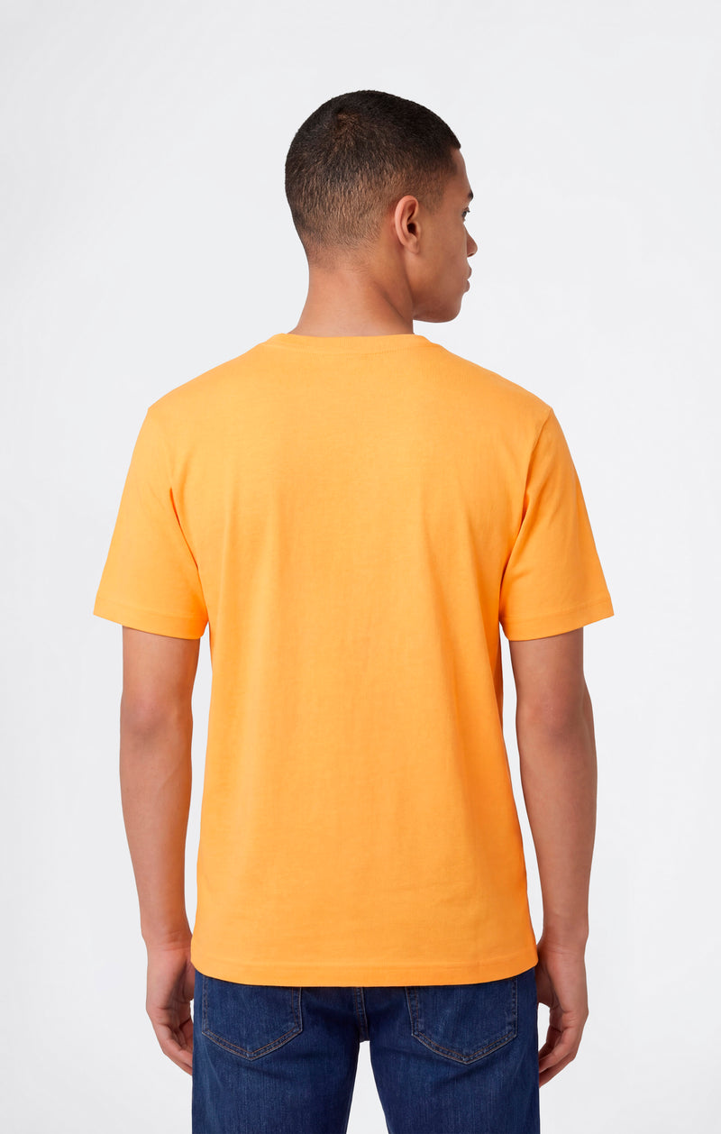 Men’s T-Shirt with Small Embroidered Logo Icons