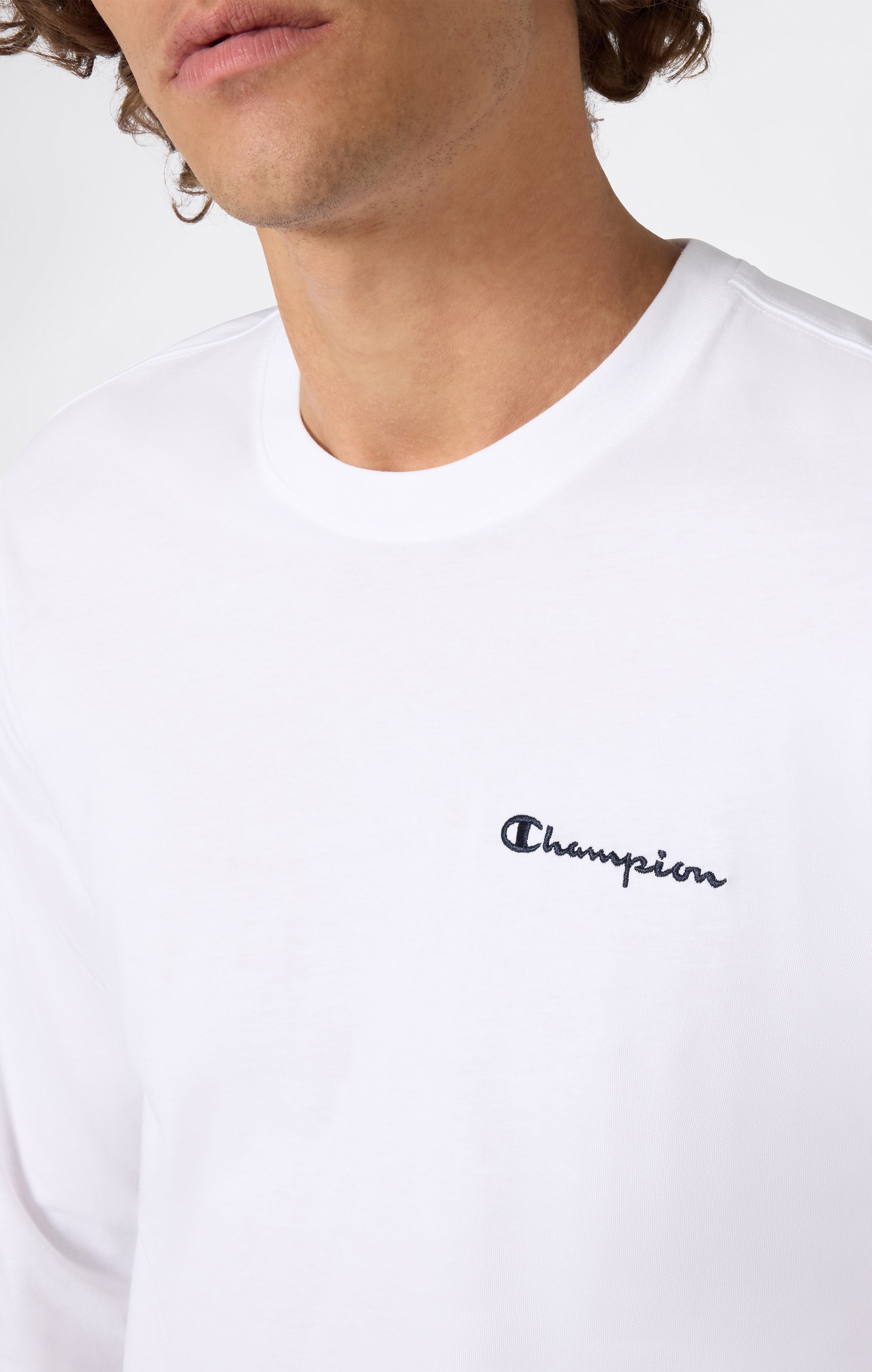 Men's Long Sleeve T-Shirt Icons White icons contrast | Champion