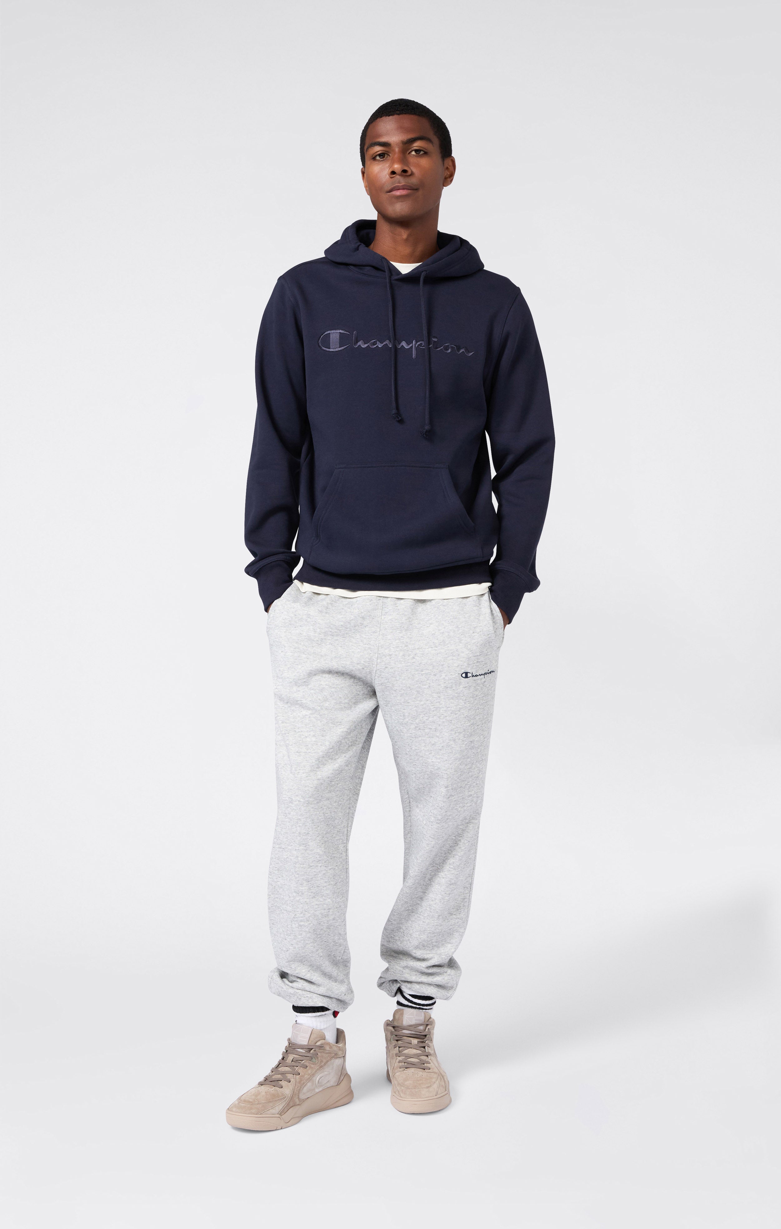 Pantaloni Uomo con Polsino Elastico e Interno Felpato Icons