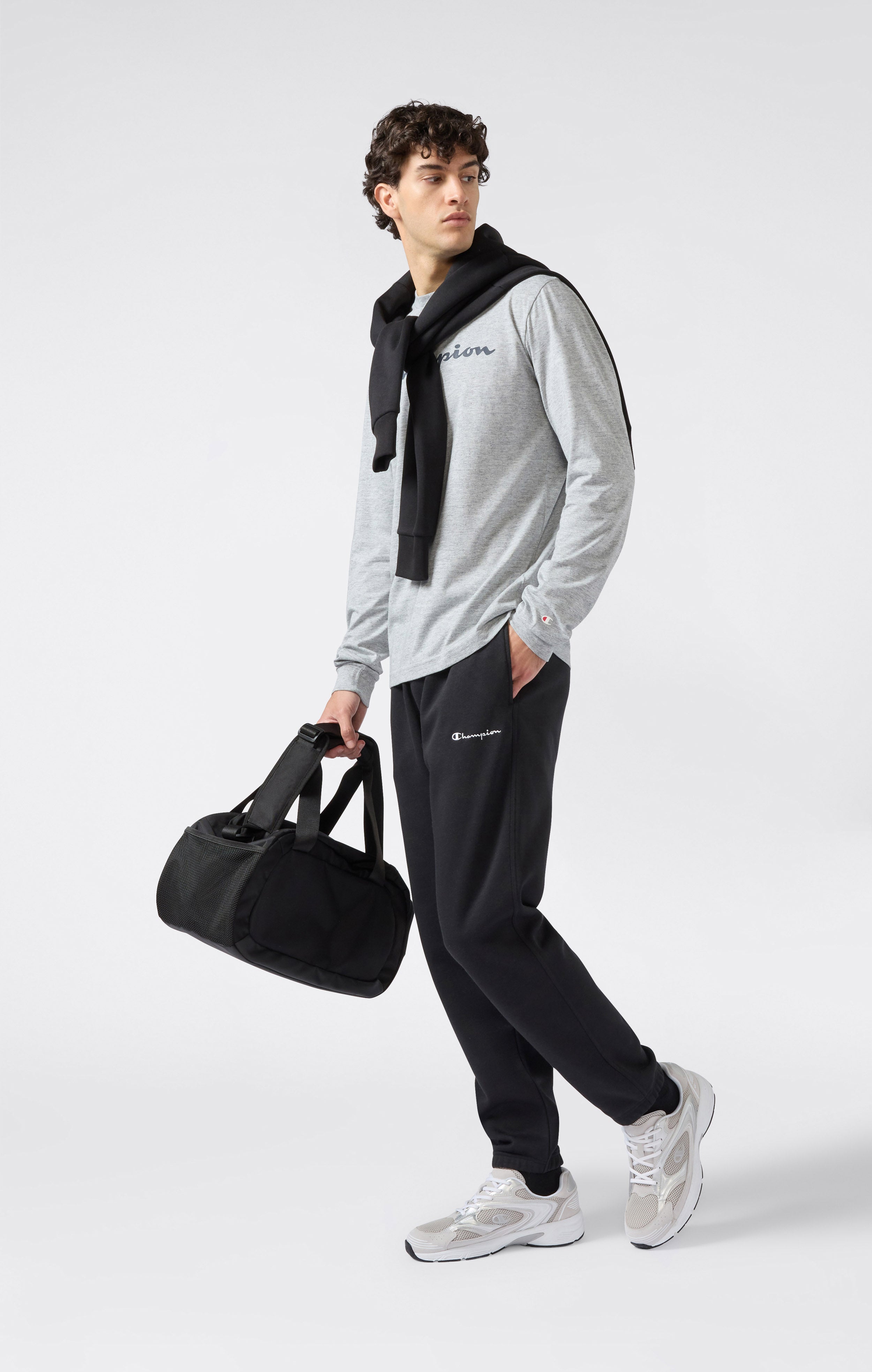 Pantaloni Uomo con Polsino Elastico e Interno Felpato Icons