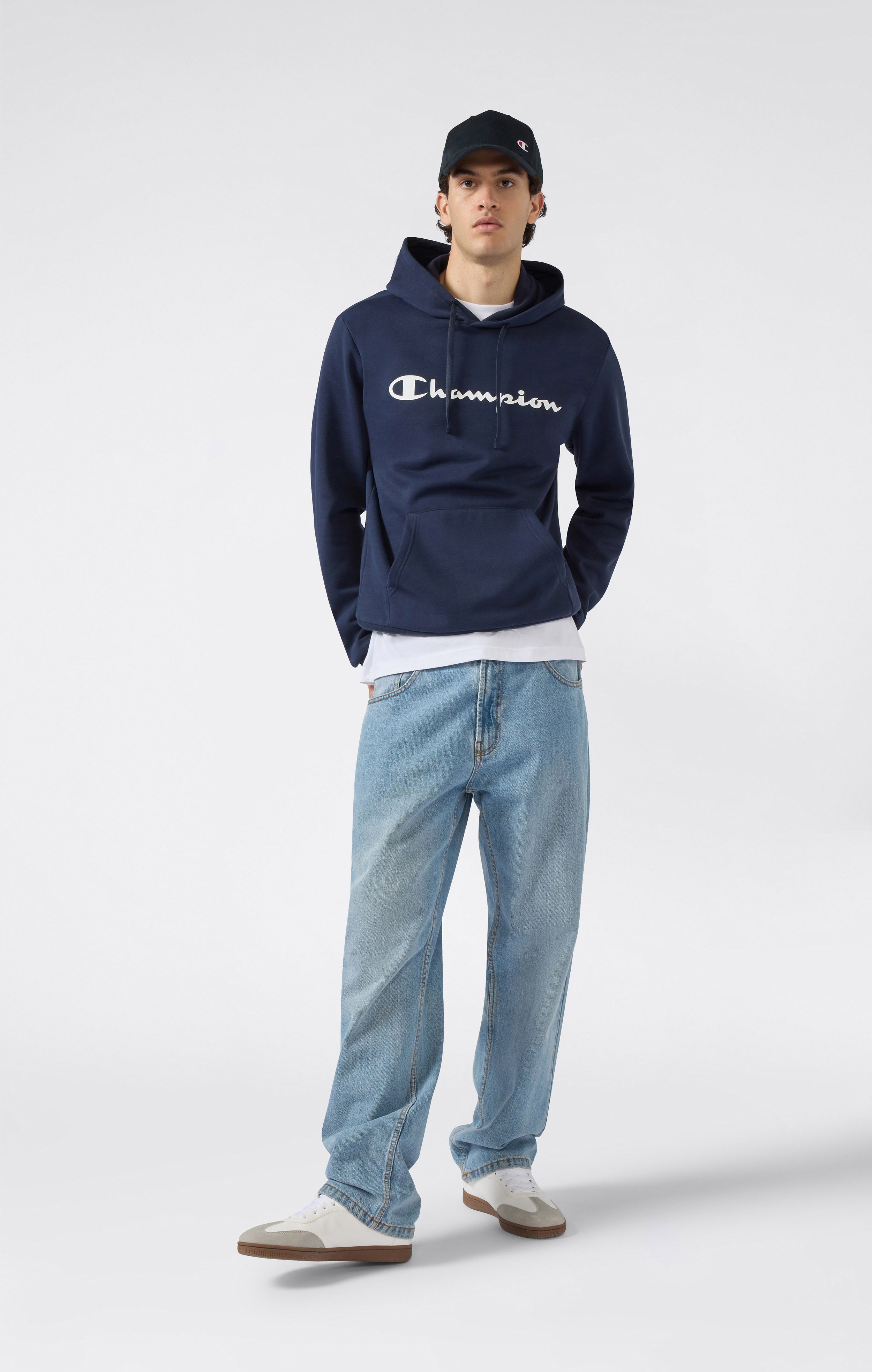 Men’s Fleece Hoodie Script Logo