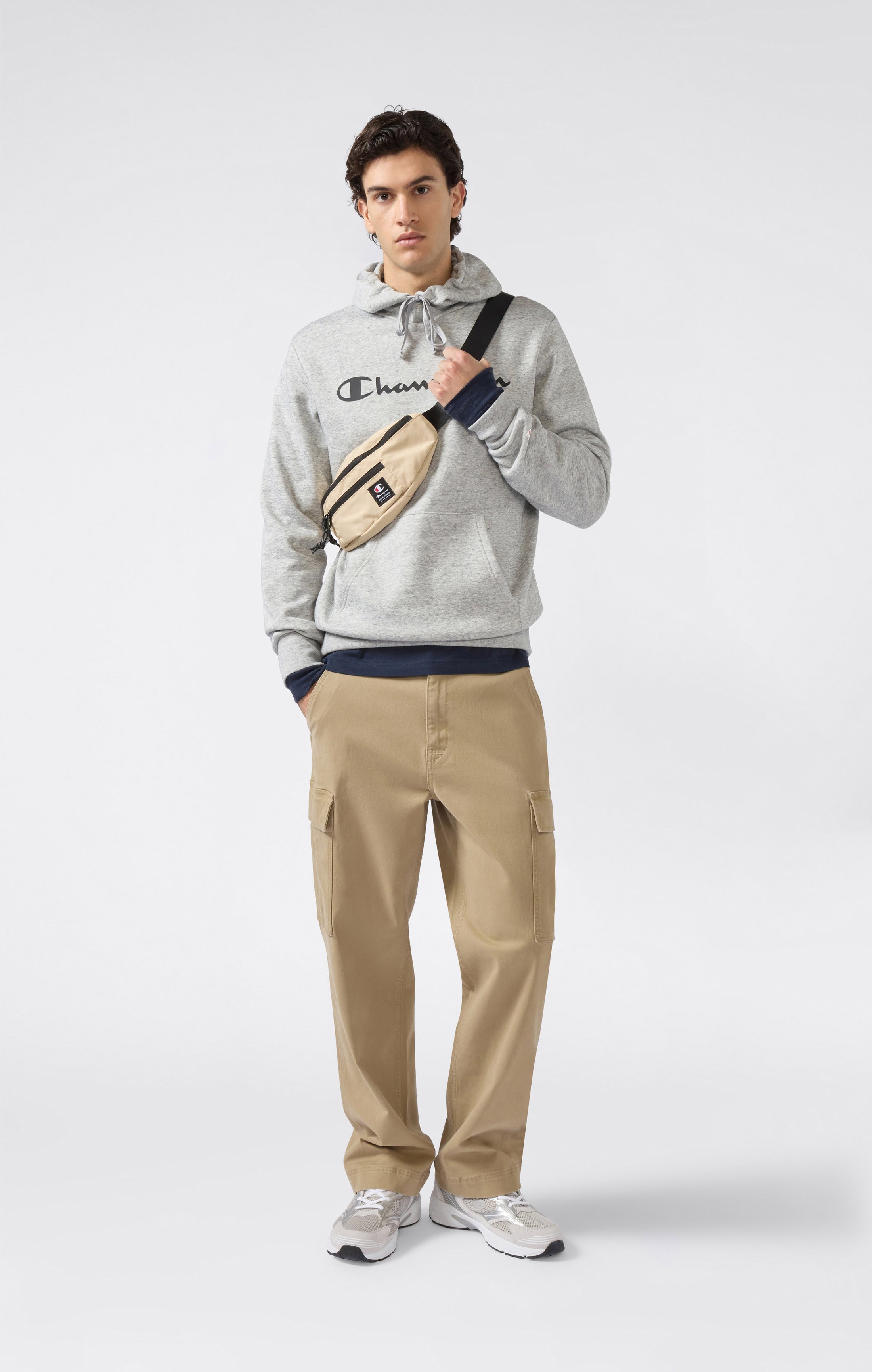 Sudadera con Capucha para Hombre con interior afelpado y Logo Script