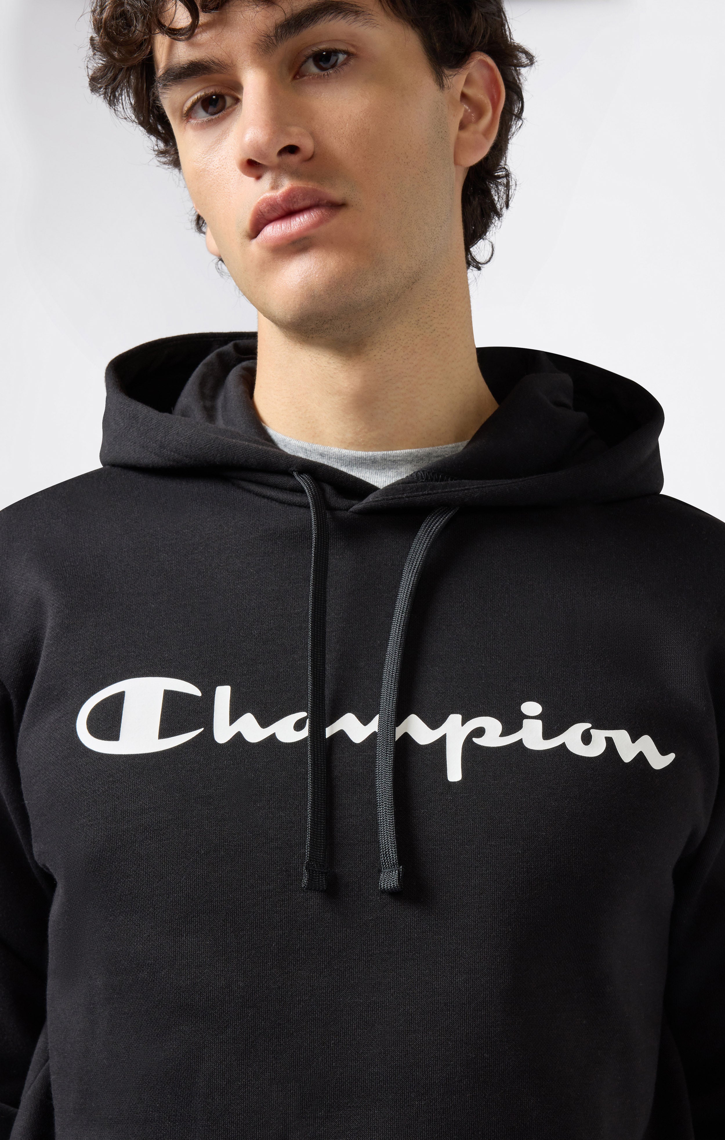 Men’s Fleece Hoodie Script Logo