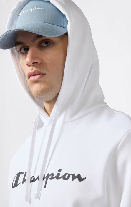 Felpa con Cappuccio da Uomo con interno felpato e Logo Script