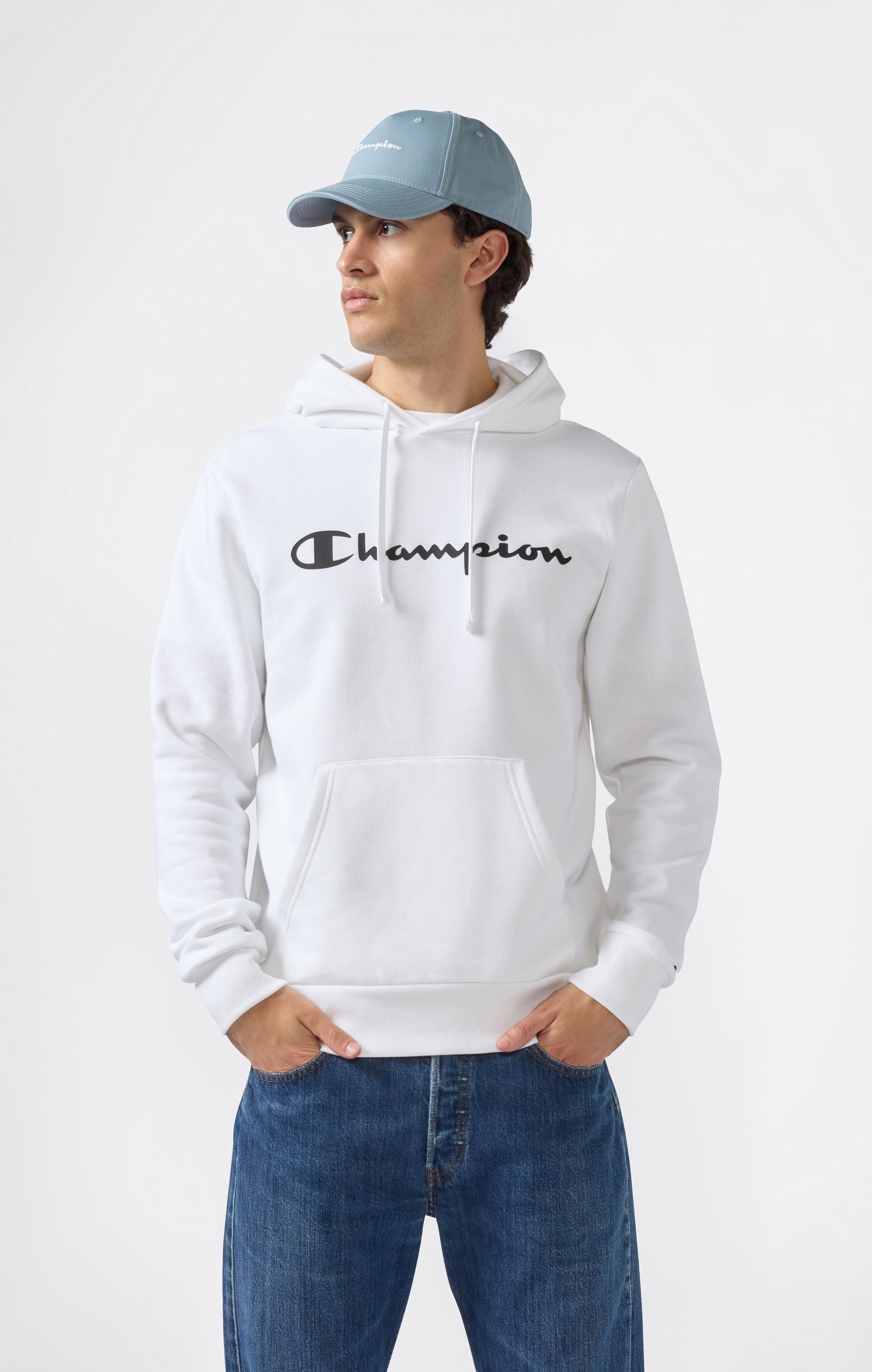 Men’s Fleece Hoodie Script Logo