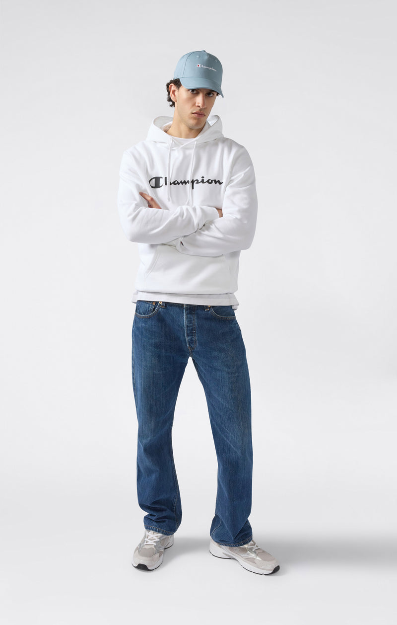 Men’s Fleece Hoodie Script Logo