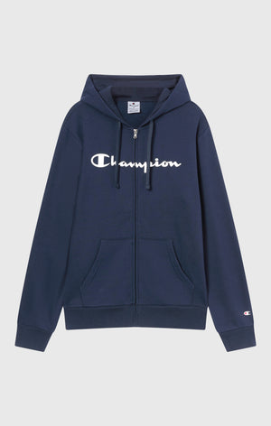 Men’s Fleece Full Zip Hoodie Script Logo