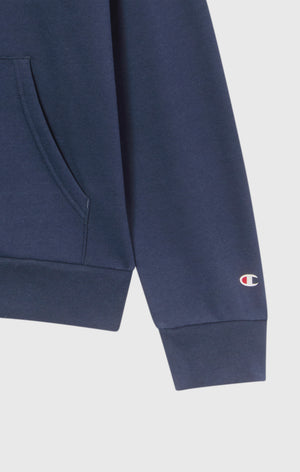 Felpa con Cappuccio Full Zip da Uomo con interno felpato e Logo Script