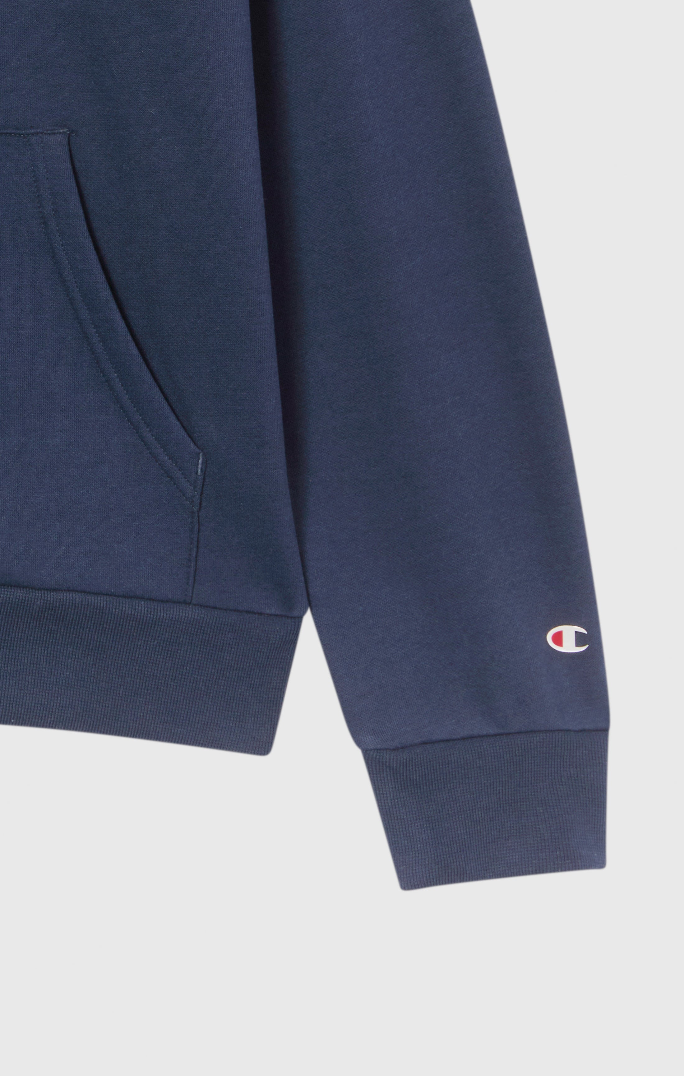 Kapuzen-Sweatshirt mit Reißverschluss für Herren mit angerautem Innenmaterial und Script-Logo