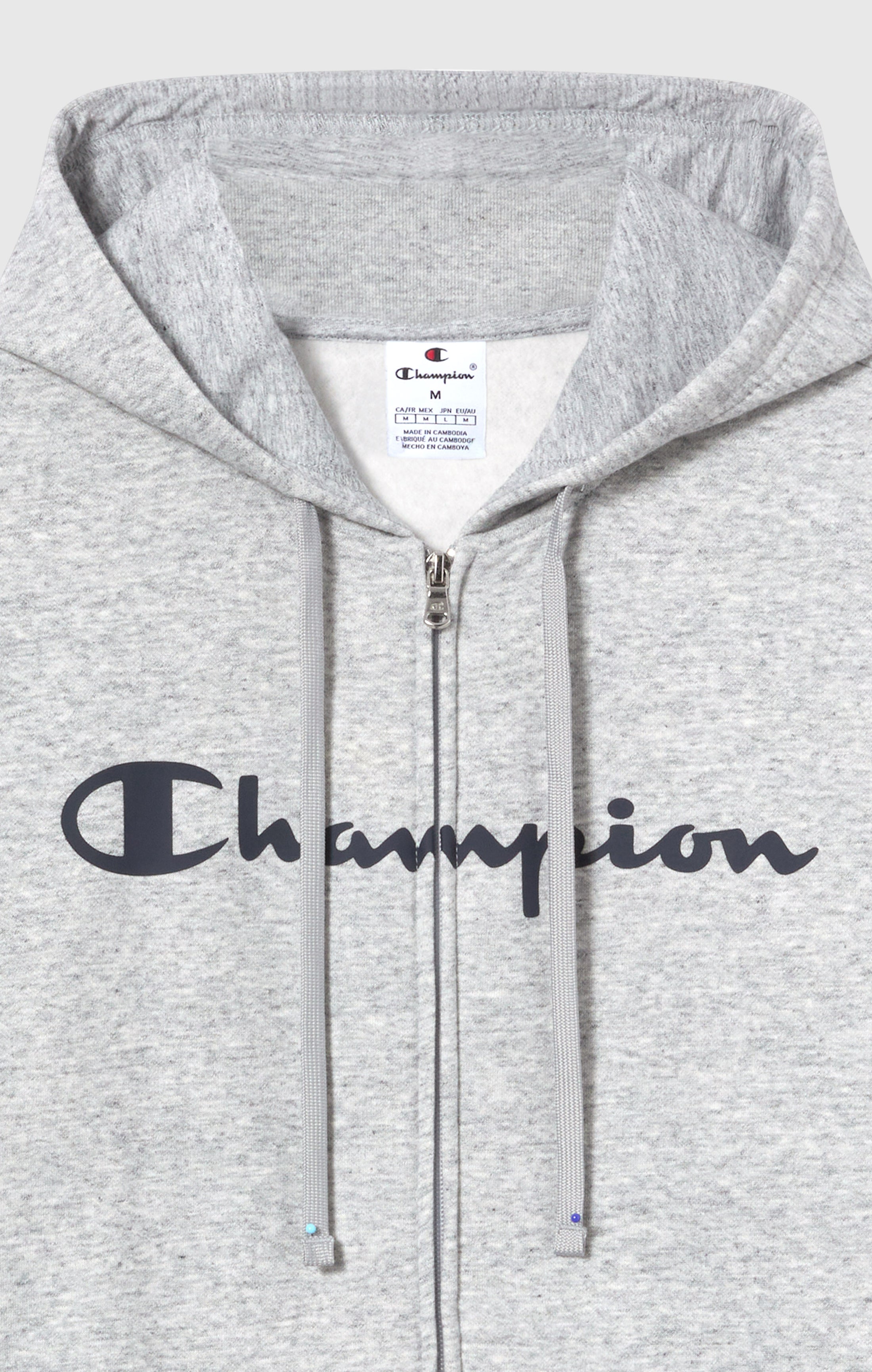 Sudadera con Capucha y Cremallera Completa para Hombre con interior afelpado y Logo Script
