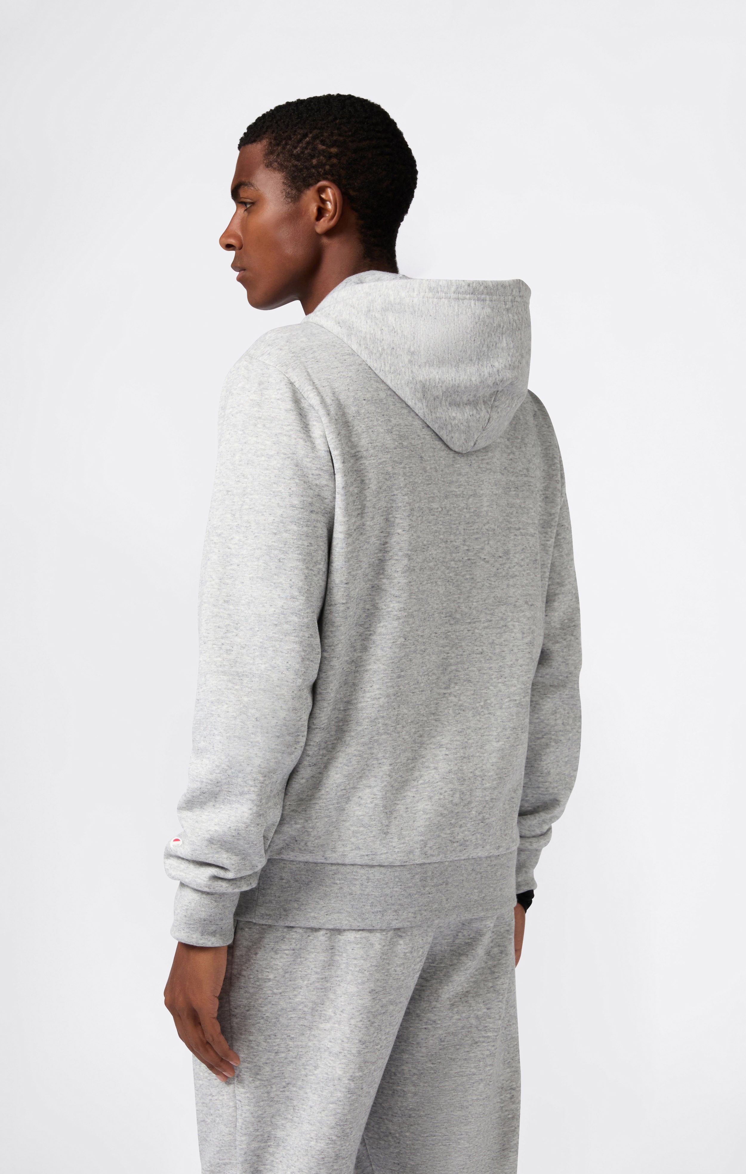 Men’s Fleece Full Zip Hoodie Script Logo