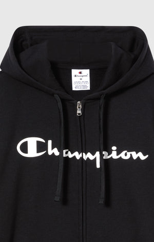 Men’s Fleece Full Zip Hoodie Script Logo