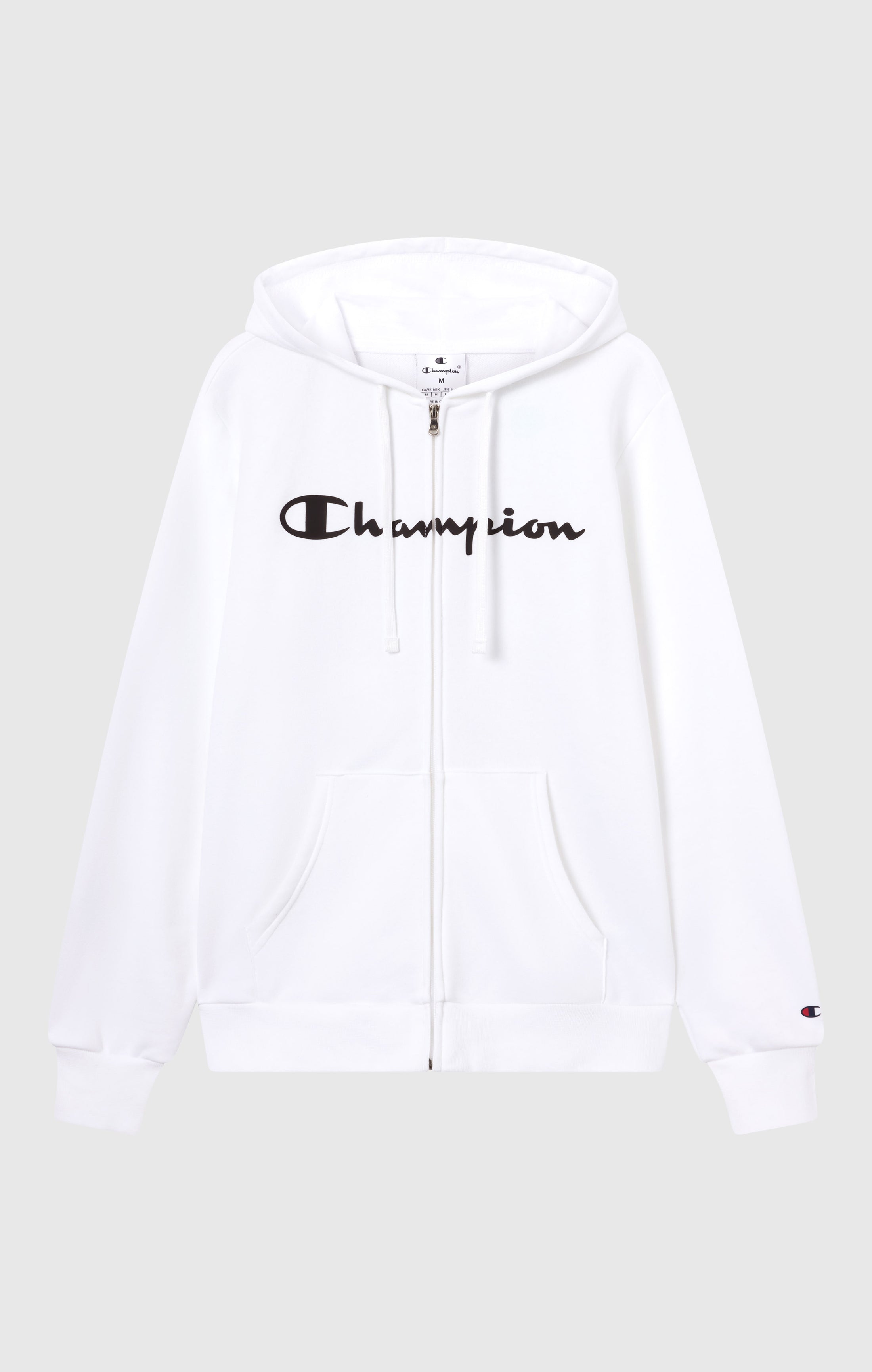 Men’s Fleece Full Zip Hoodie Script Logo
