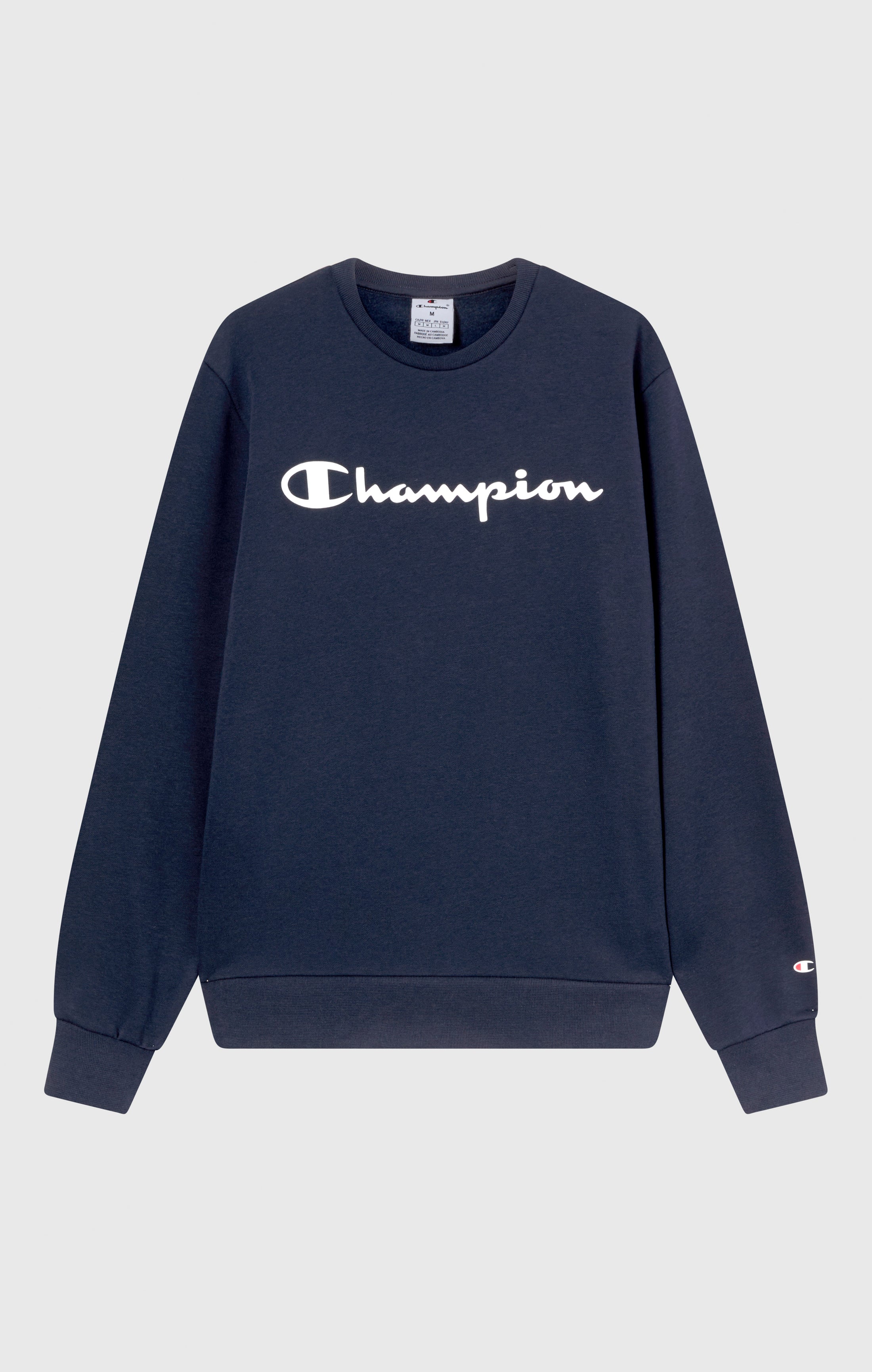 Sweat Col Rond pour Homme avec intérieur gratté et Logo Script
