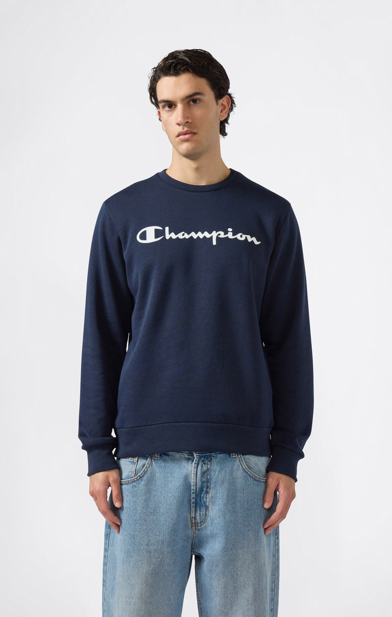 Sweat Col Rond pour Homme avec intérieur gratté et Logo Script