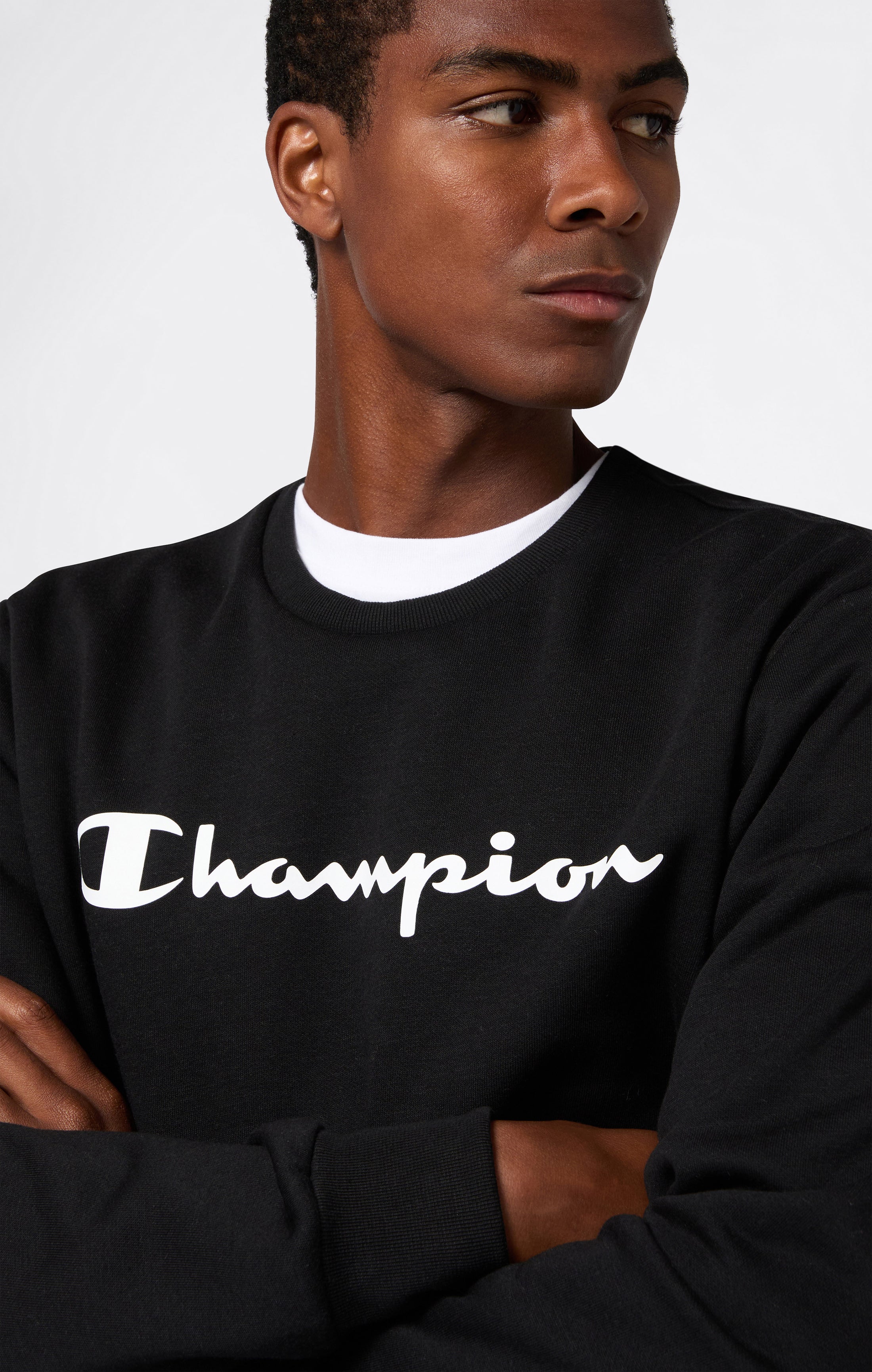 Men’s Fleece Crewneck Sweatshirt Script Logo