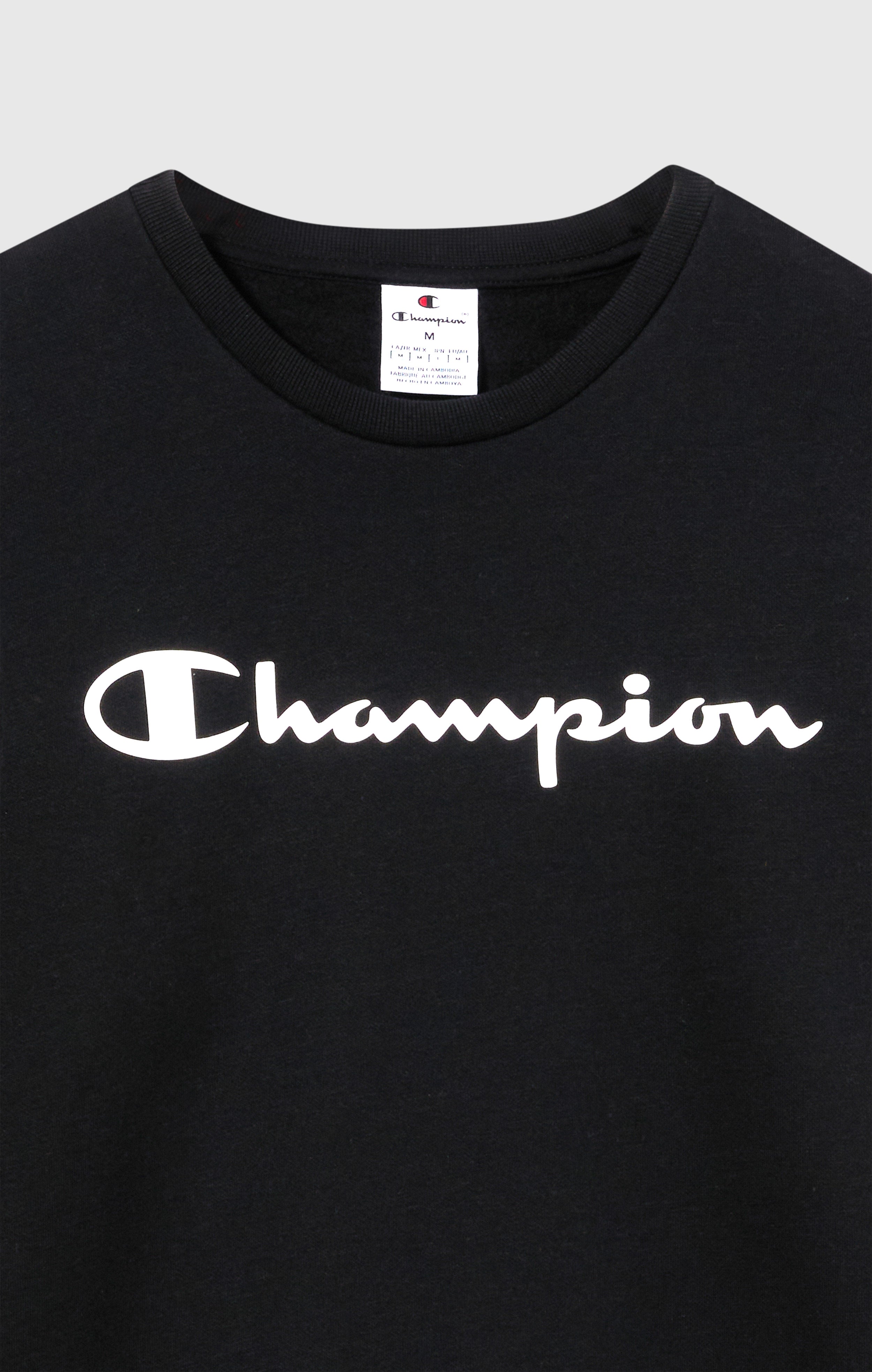 Sweat Col Rond pour Homme avec intérieur gratté et Logo Script