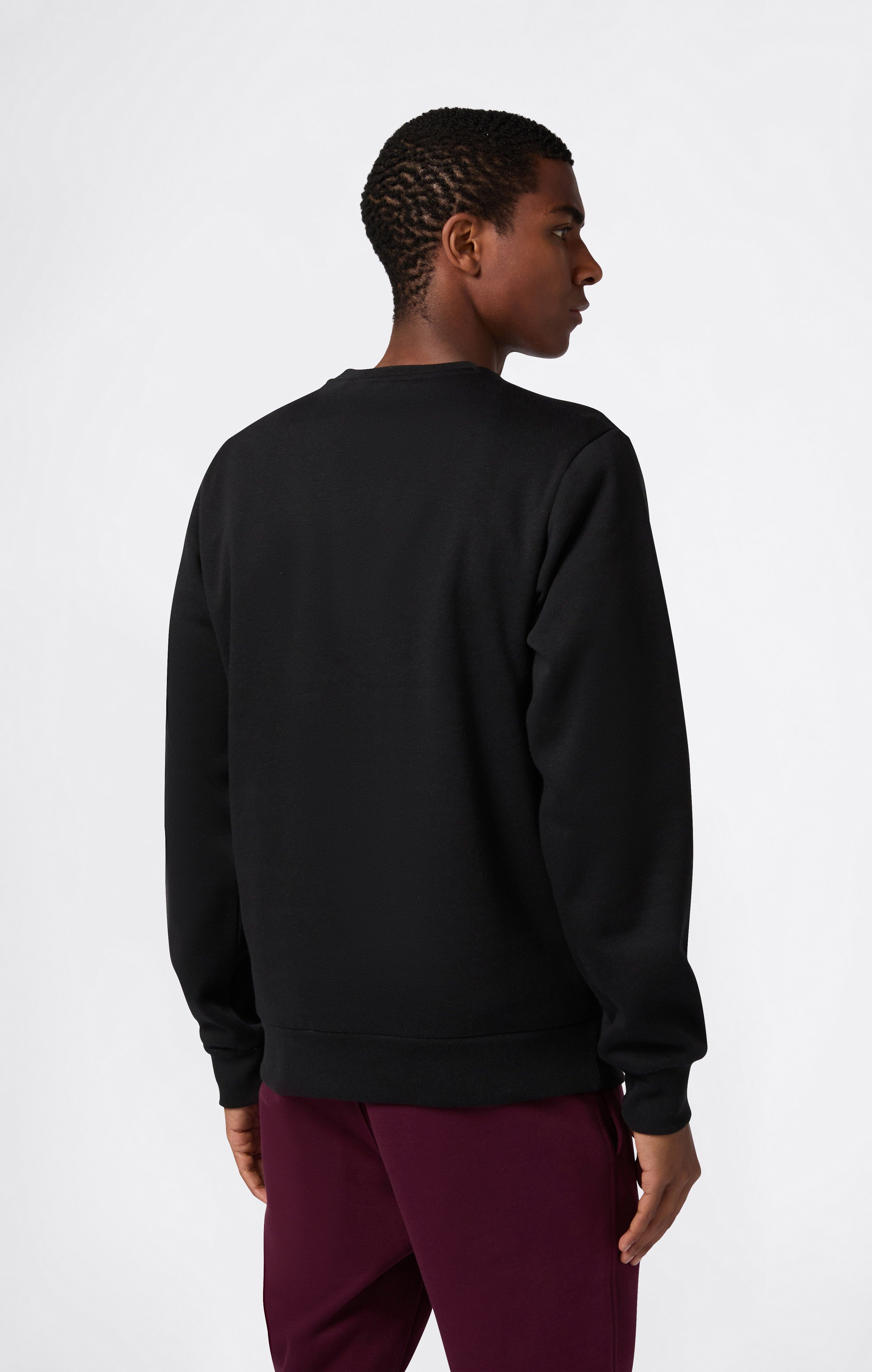 Sweat Col Rond pour Homme avec intérieur gratté et Logo Script