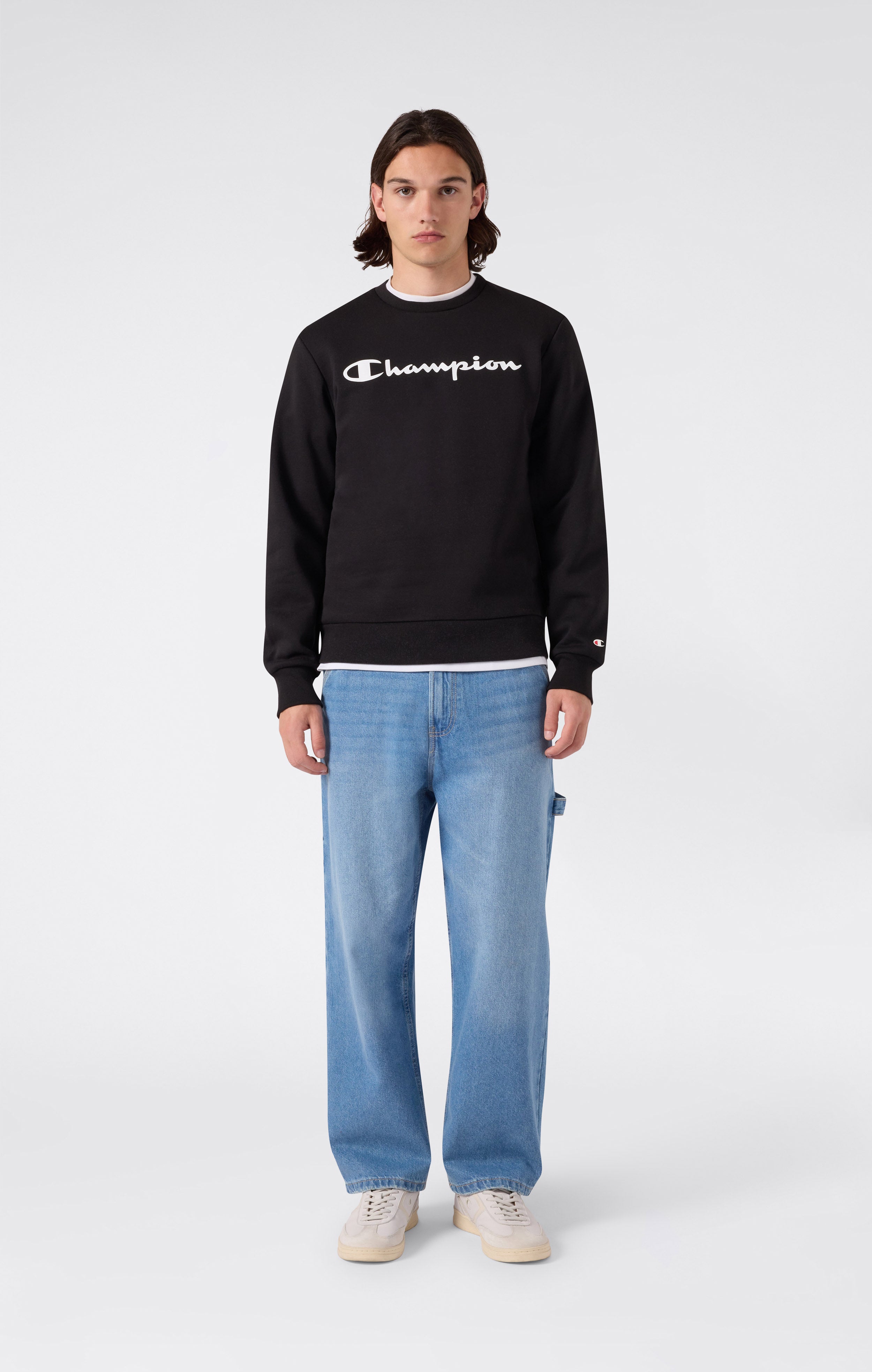 Men’s Fleece Crewneck Sweatshirt Script Logo