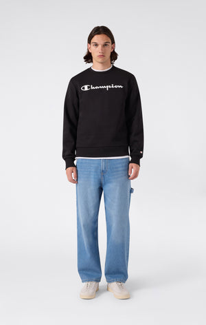 Men’s Fleece Crewneck Sweatshirt Script Logo