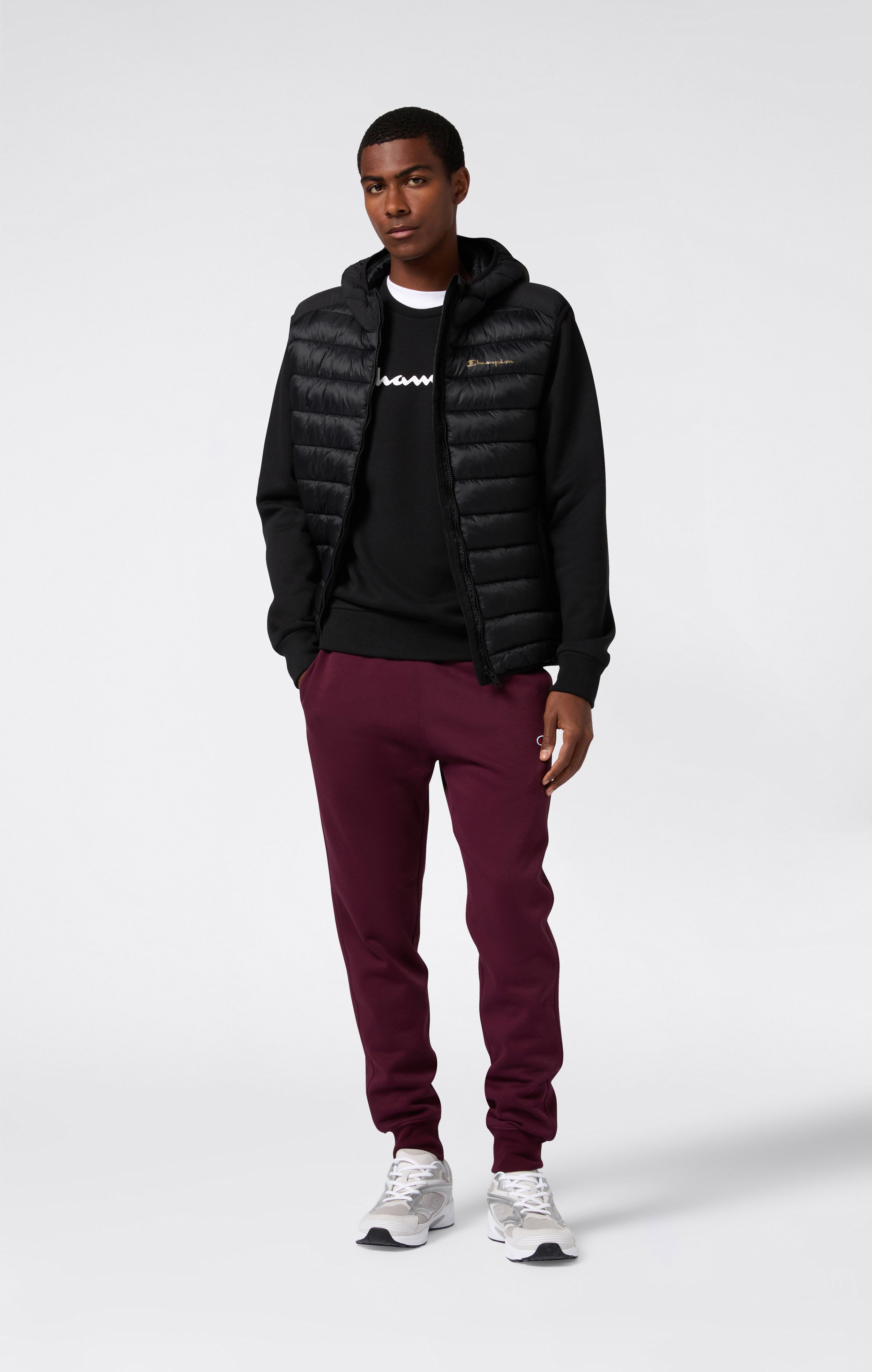 Sweat Col Rond pour Homme avec intérieur gratté et Logo Script