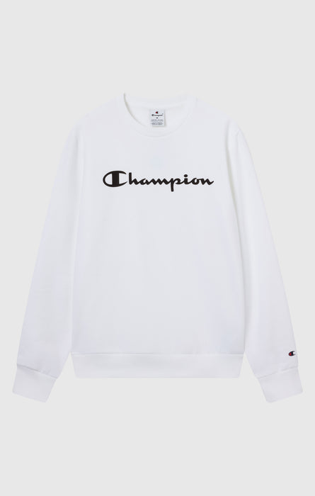 Felpa Girocollo da Uomo con interno felpato e Logo Script