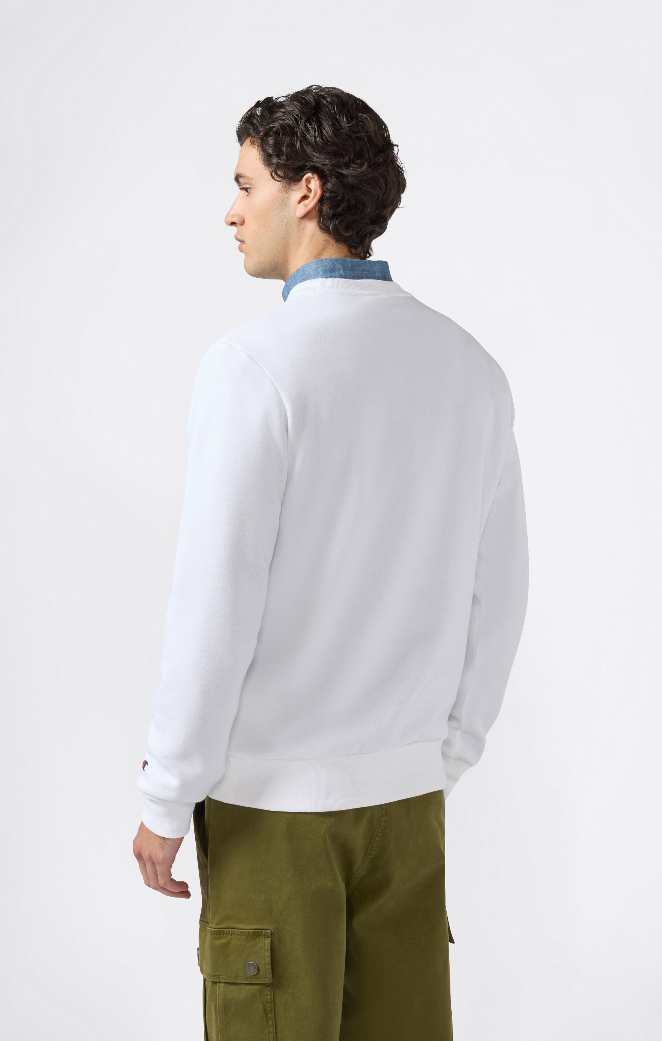 Men’s Fleece Crewneck Sweatshirt Script Logo