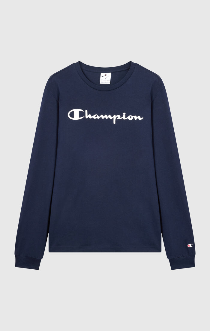 T-shirt Manches Longues pour Homme avec Logo Script