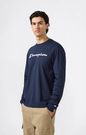 Men’s Long Sleeve T-Shirt Script Logo