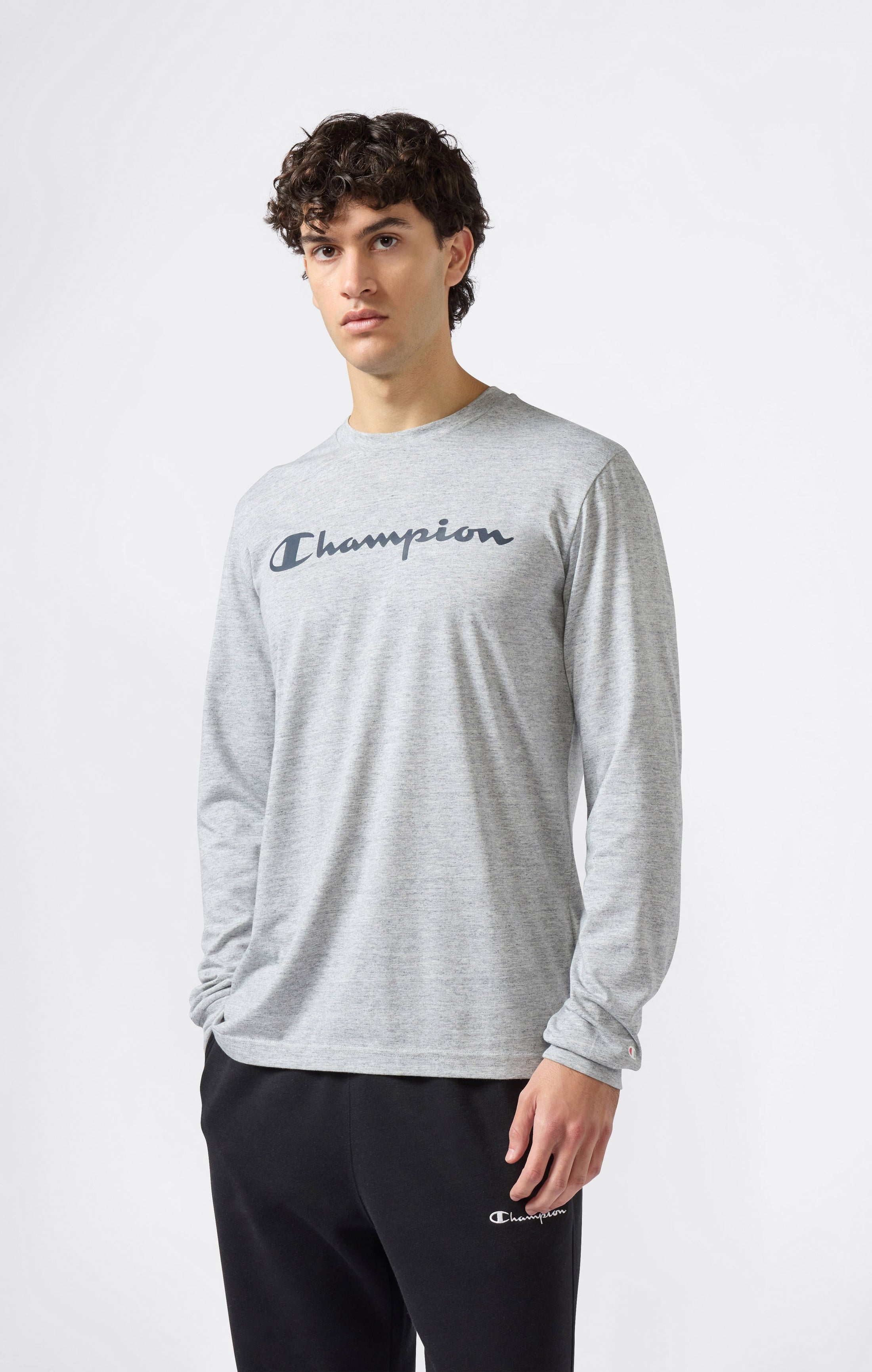Men’s Long Sleeve T-Shirt Script Logo