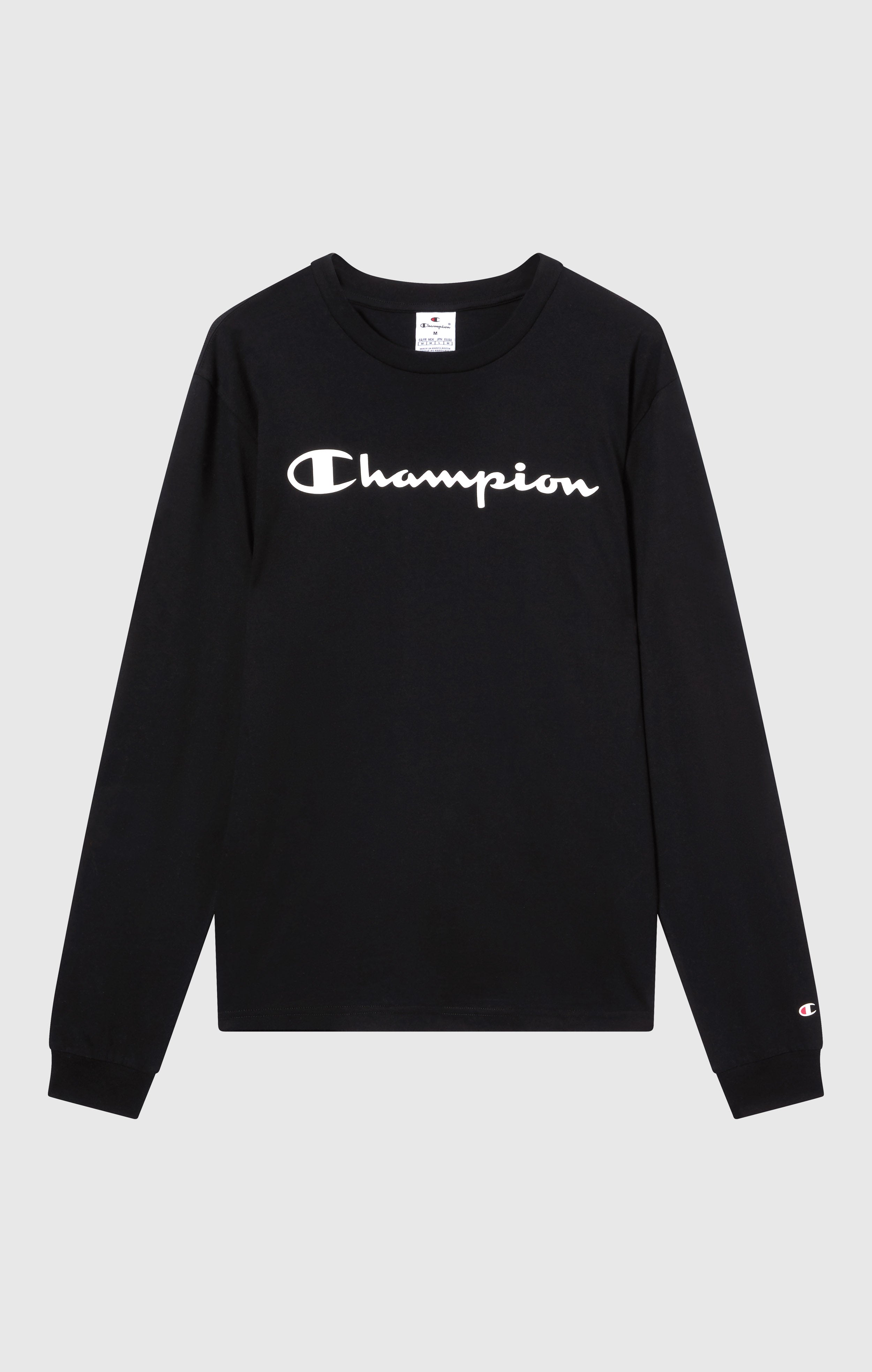 Camiseta de Manga Larga para Hombre con Logo Script