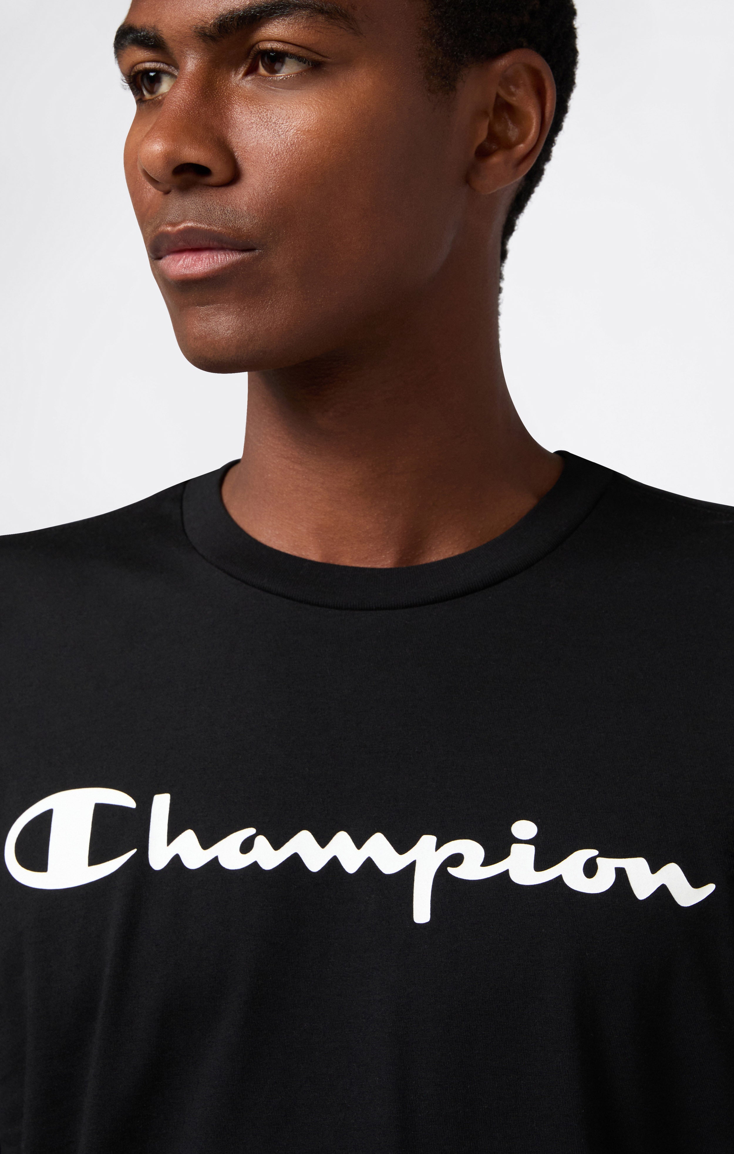 Camiseta de Manga Larga para Hombre con Logo Script