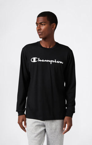 T-shirt Manches Longues pour Homme avec Logo Script