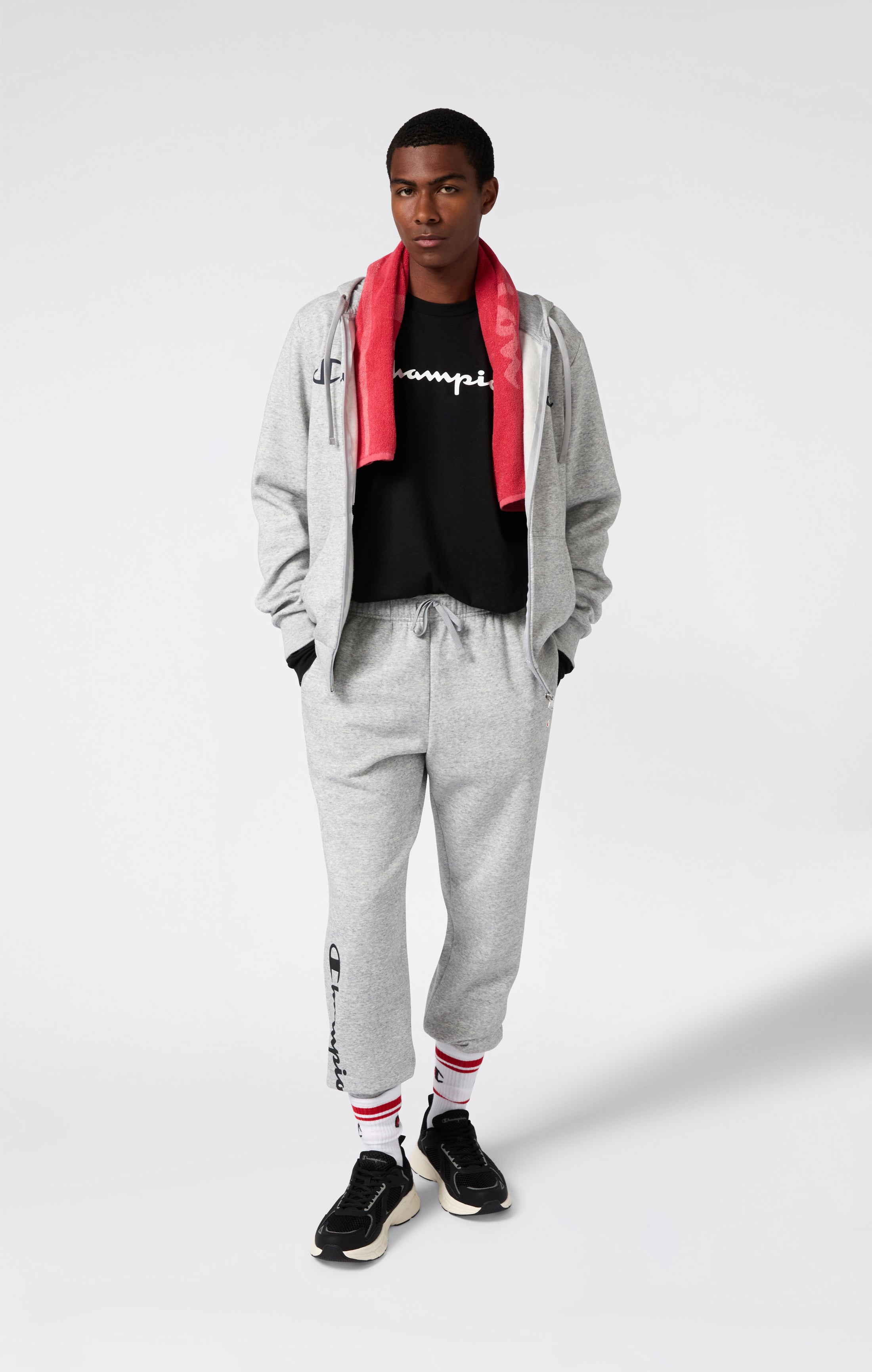 T-shirt Manches Longues pour Homme avec Logo Script