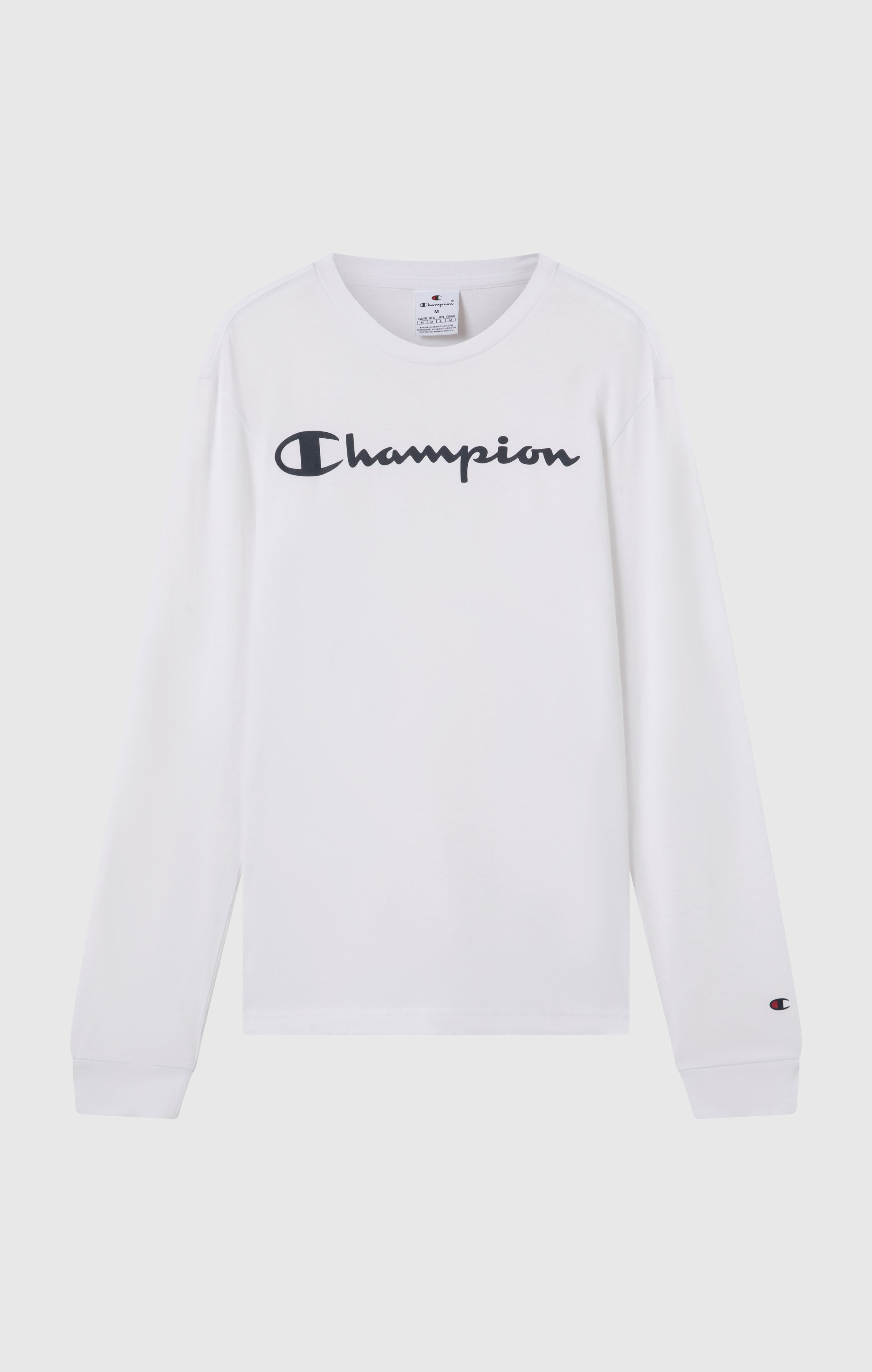 Camiseta de Manga Larga para Hombre con Logo Script