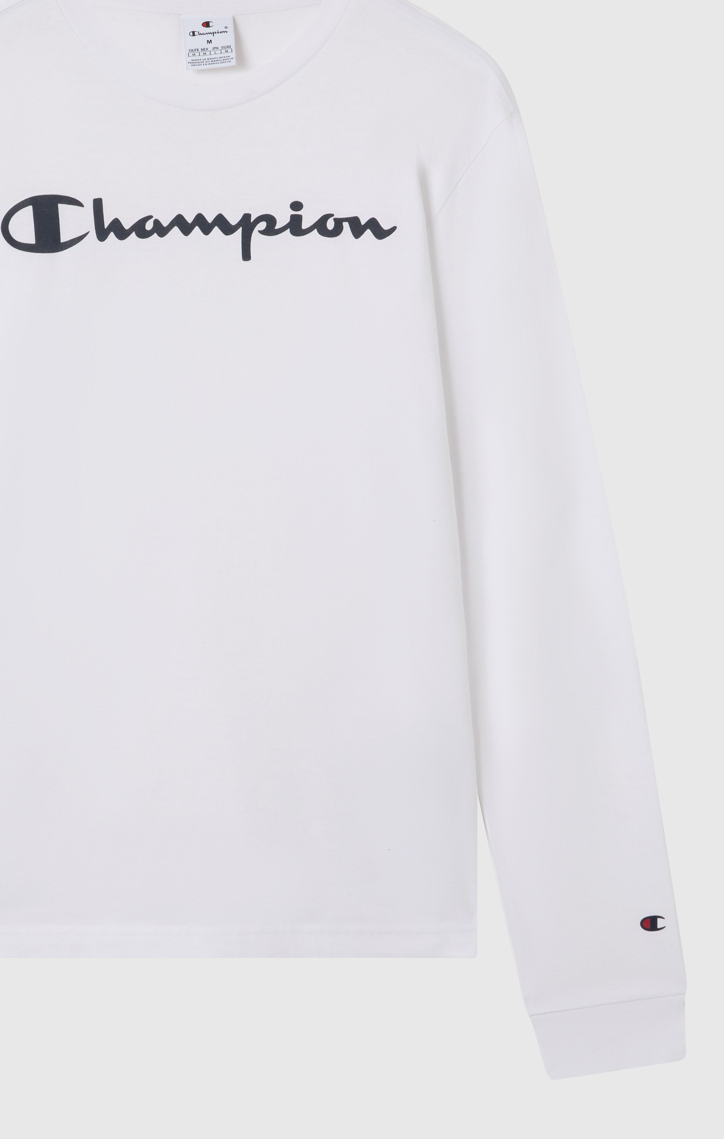 Camiseta de Manga Larga para Hombre con Logo Script