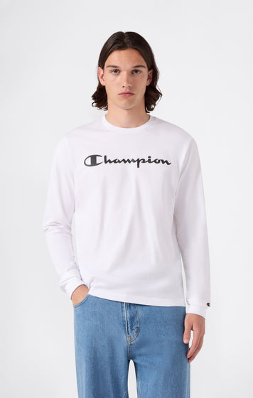 Men’s Long Sleeve T-Shirt Script Logo