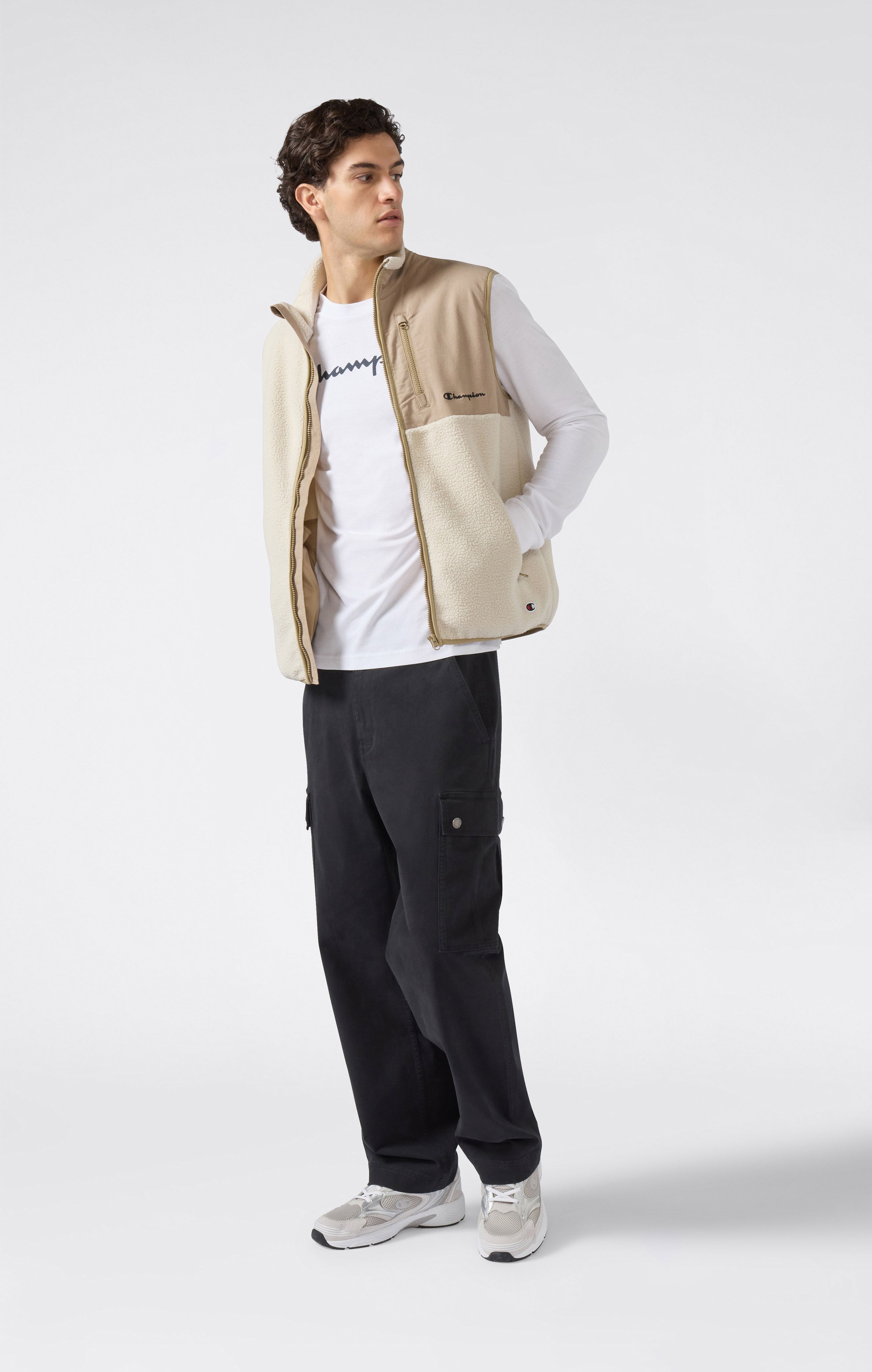 T-shirt Manches Longues pour Homme avec Logo Script