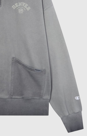 Men’s Washed Polo Half-Zip Neck Heavyweight Sweatshirt Time Capsule