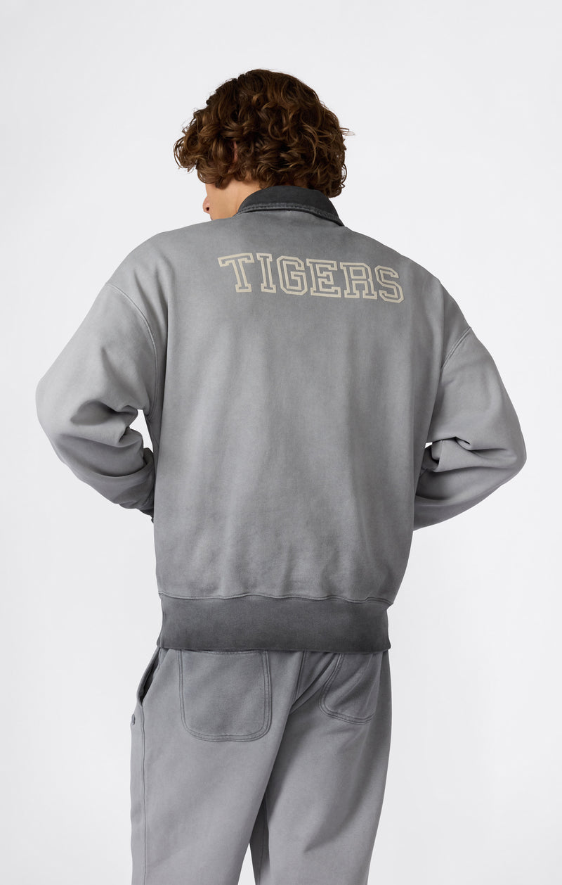 Men’s Washed Polo Half-Zip Neck Heavyweight Sweatshirt Time Capsule