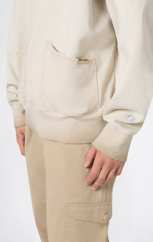 Men’s Washed Polo Half-Zip Neck Heavyweight Sweatshirt Time Capsule