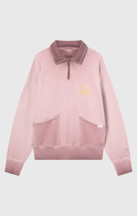 Felpa Polo Pesante A Mezza Zip e Collo Alto da Uomo Time Capsule