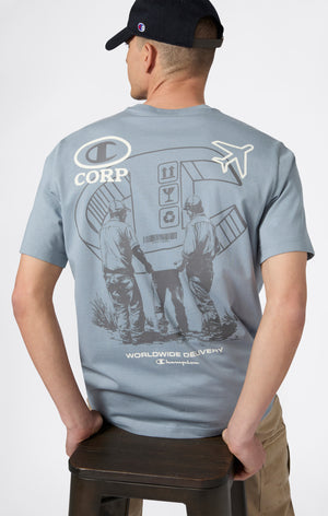 T-shirt Relax Fit da Uomo con Grafica